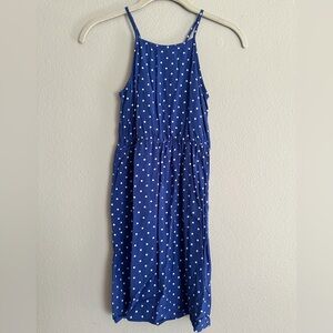 Old Navy Blue Polka Dot Kids Casual Dress
